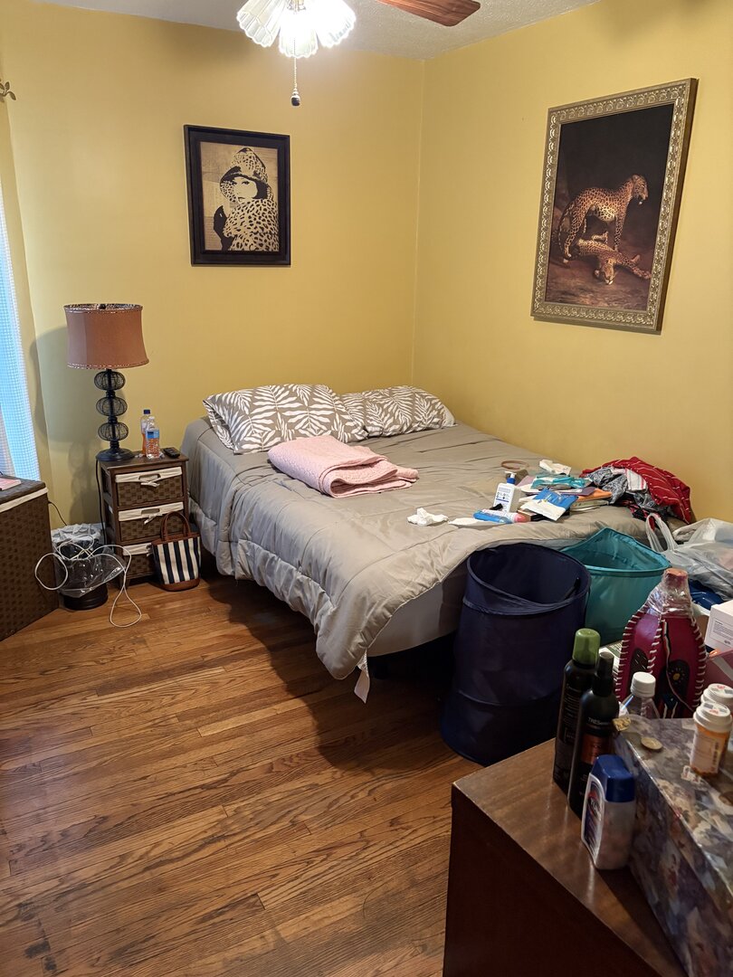 3523 North Whipple Street Chicago, IL 60618 - Photo 11 of 48 a bedroom with bed and wooden floor