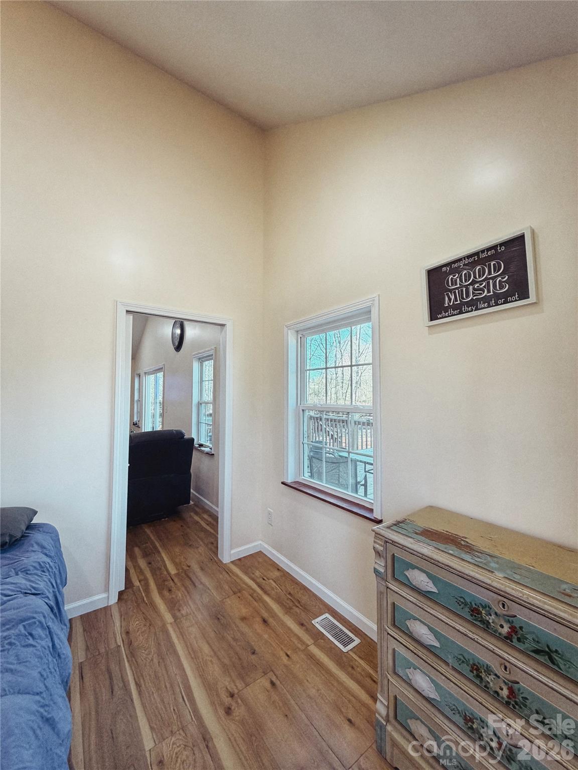 6051 Pointe W Lane Vale, NC 28168 - Photo 16 of 28 a view of bedroom with wooden floor