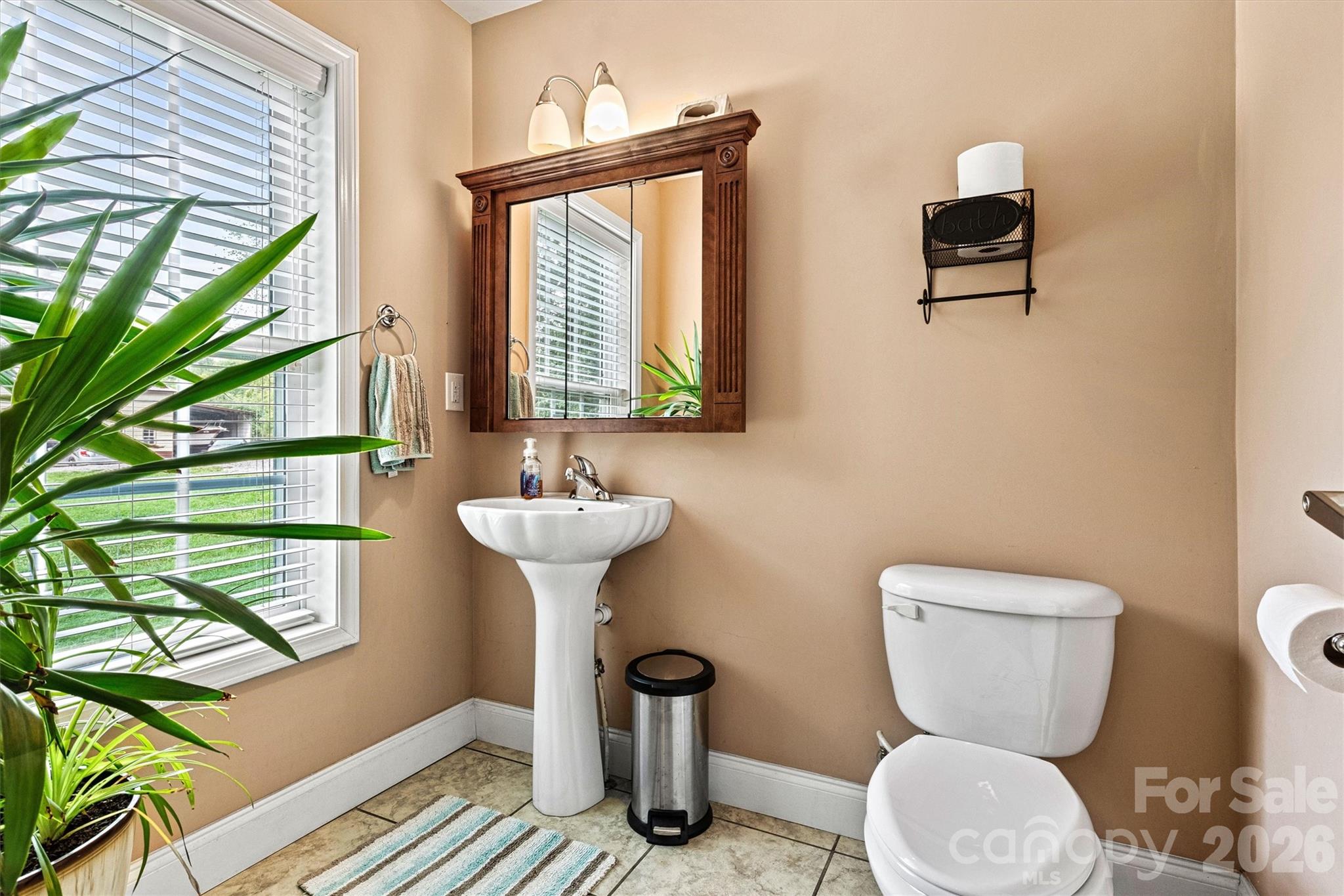 6051 Pointe W Lane Vale, NC 28168 - Photo 10 of 28 a bathroom with a toilet sink and mirror