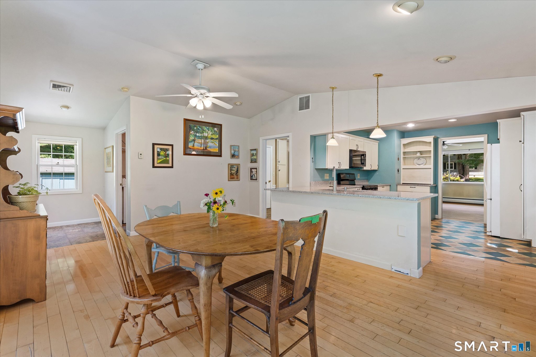 19 Beckwith Street Killingly, CT 06239 - Photo 18 of 39 a view of a dining room with furniture and wooden floor