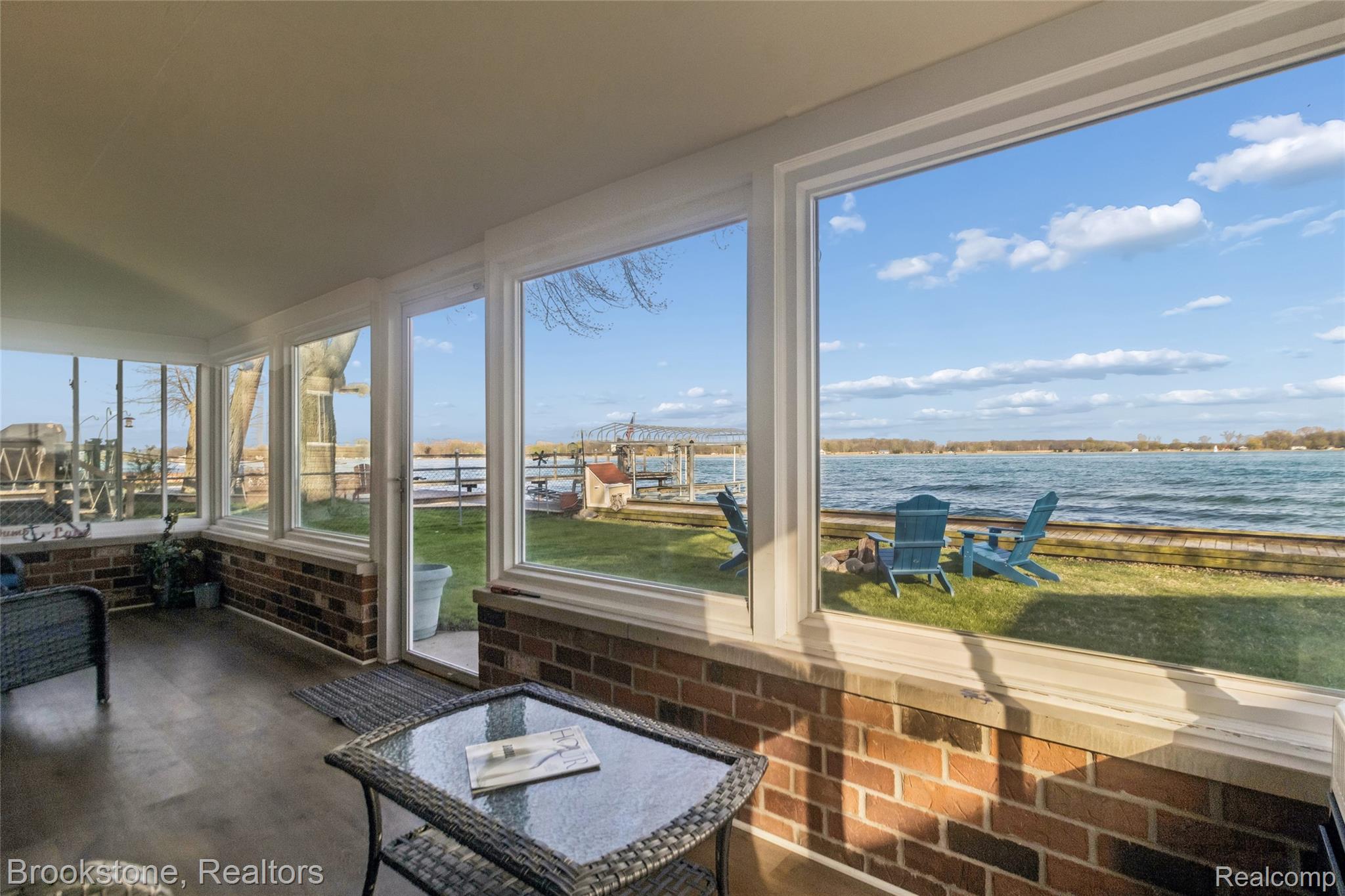 2230 Elm Street Algonac, MI 48001 - Photo 52 of 59 Sunroom featuring a water view