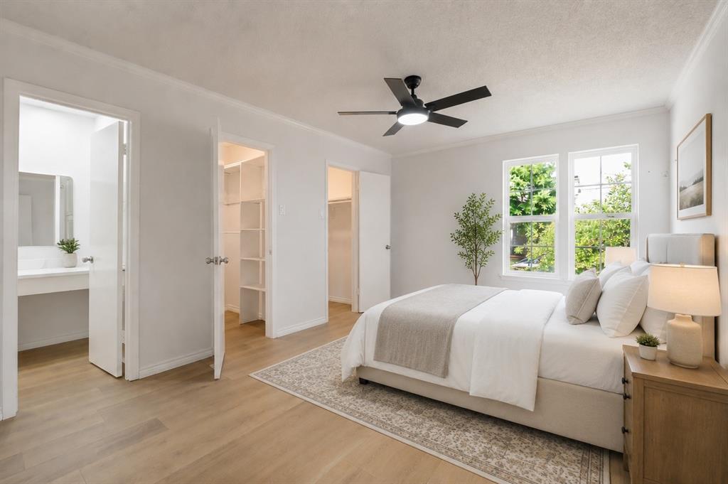 5300 Keller Springs Road, Unit 2042 Dallas, TX 75248 - Photo 17 of 28 AI staged bedroom.