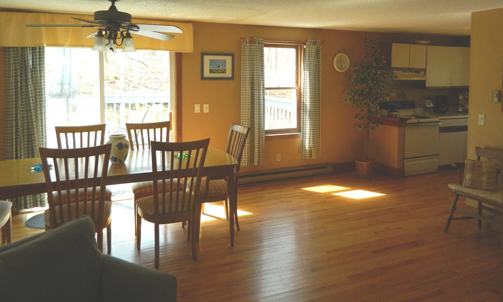 78 Old Purchase Road Edgartown, MA 02539 - Photo 6 of 17 a view of a dining room with furniture window and wooden floor