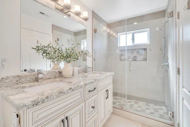 a bed room with a bed and a couch