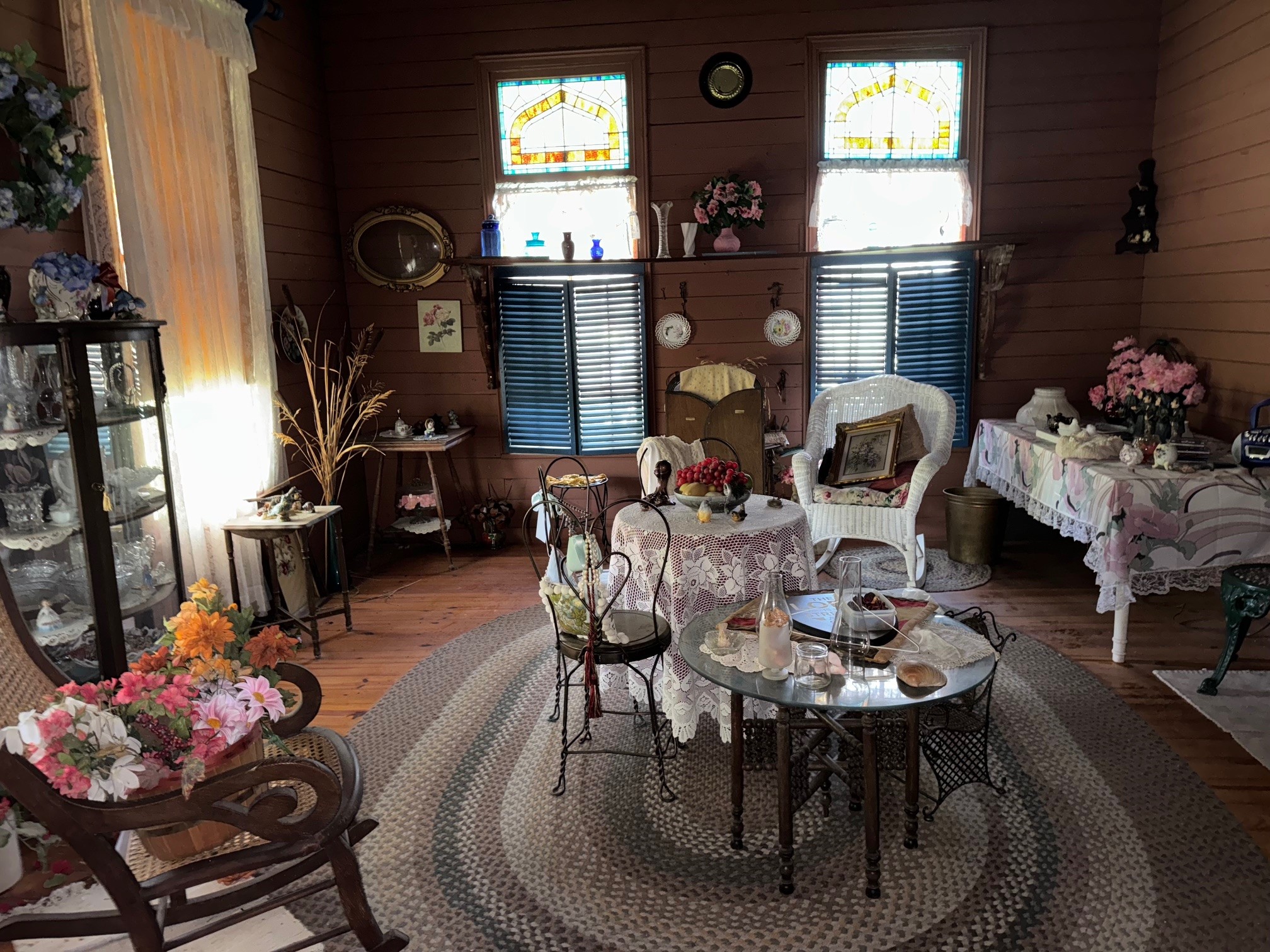 4430 Fm 1457 Round Top, TX 78954 - Photo 6 of 21 a dining room with furniture potted plants and wooden floor