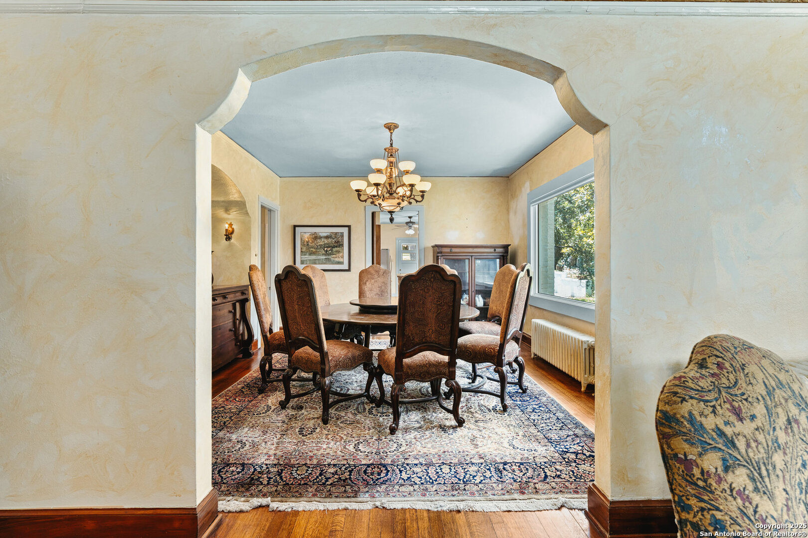 5351 Fredericksburg Road San Antonio, TX 78229 - Photo 16 of 50 a view of a dining room with furniture and chandelier