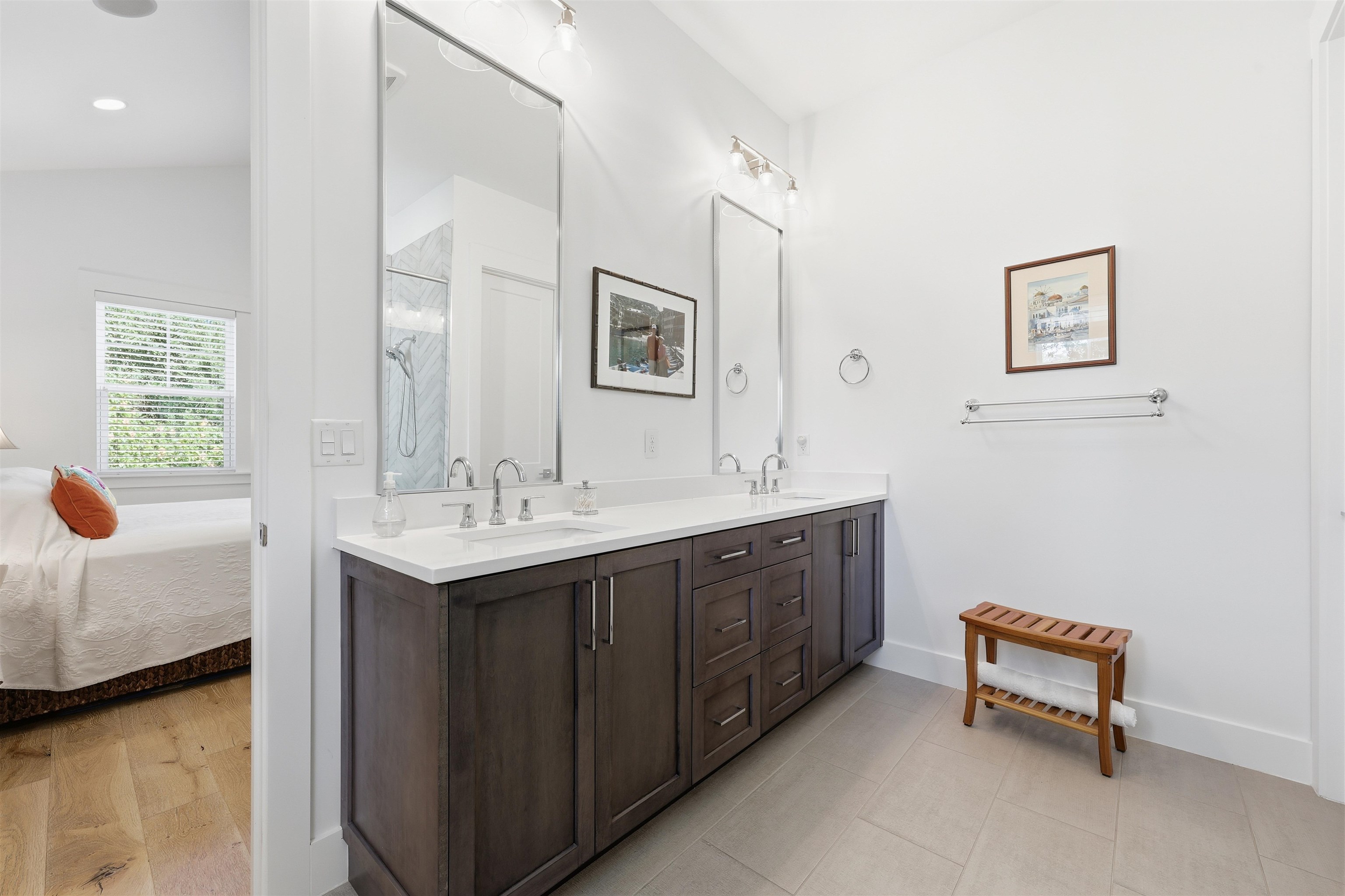 66 Ridgeway Road St. Augustine, FL 32080 - Photo 11 of 53 a bathroom with a sink and a mirror