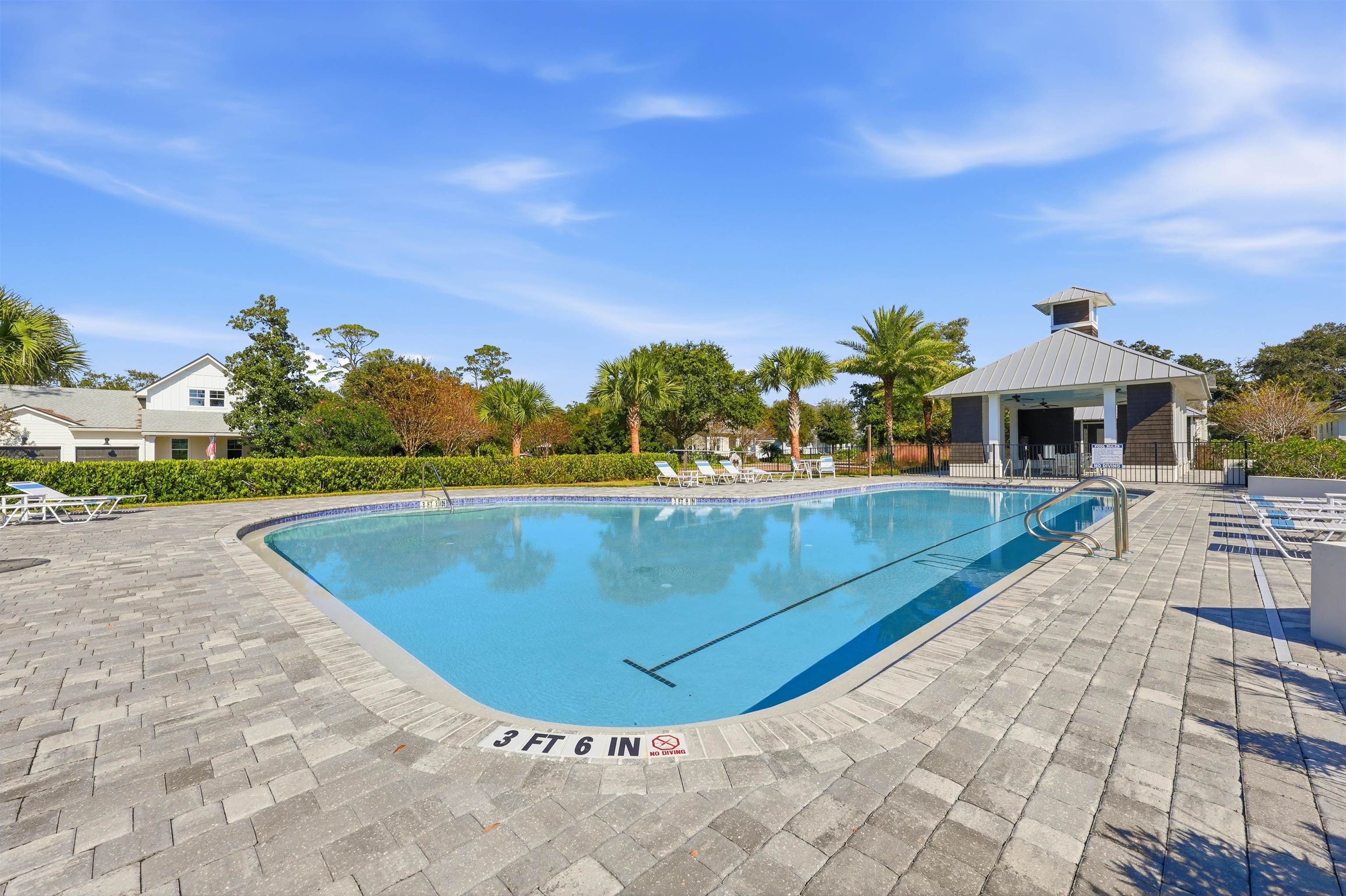 66 Ridgeway Road St. Augustine, FL 32080 - Photo 49 of 53 Community pool featuring a patio and a gazebo