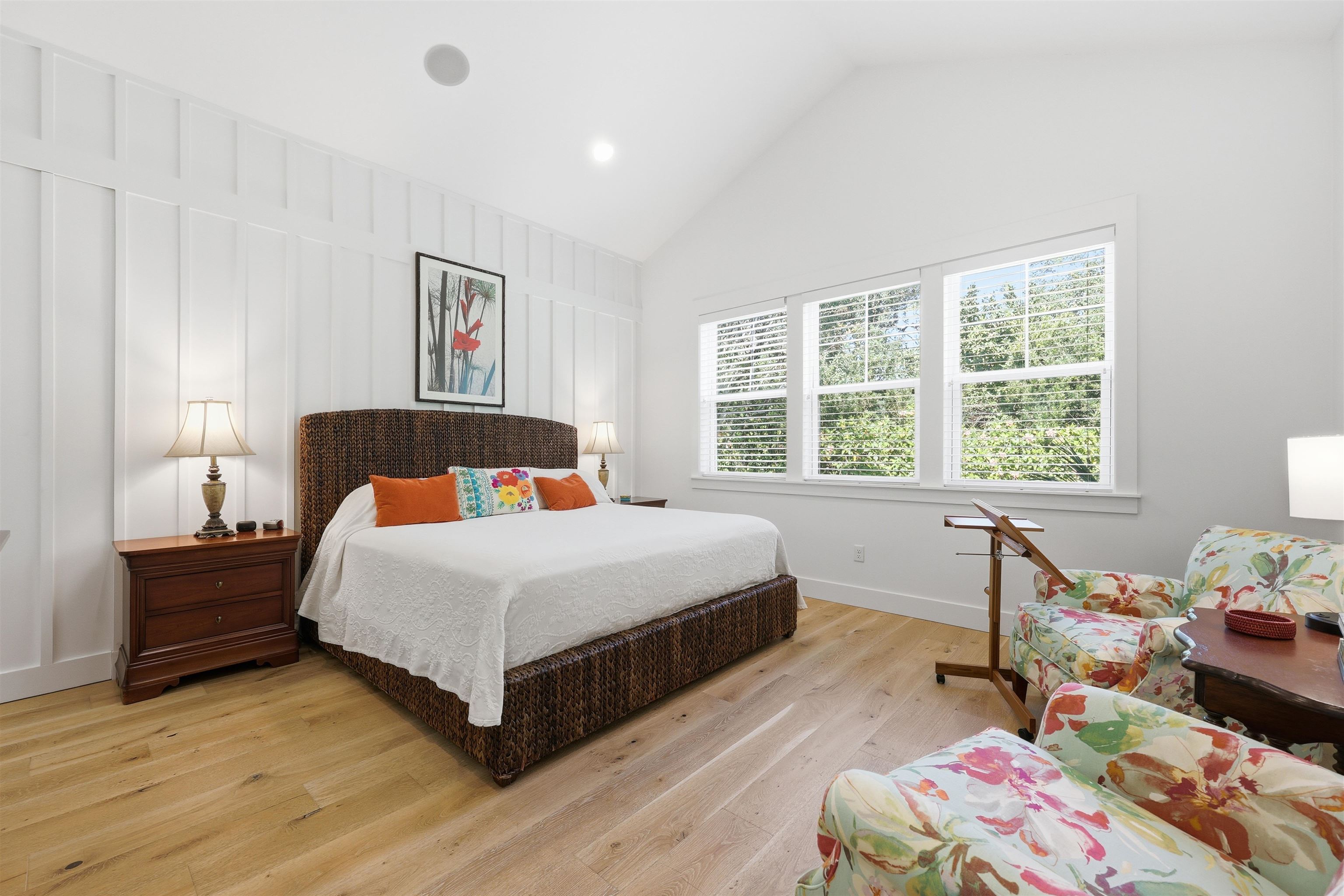 66 Ridgeway Road St. Augustine, FL 32080 - Photo 10 of 53 Bedroom with wood finished floors, recessed lighting, and high vaulted ceiling