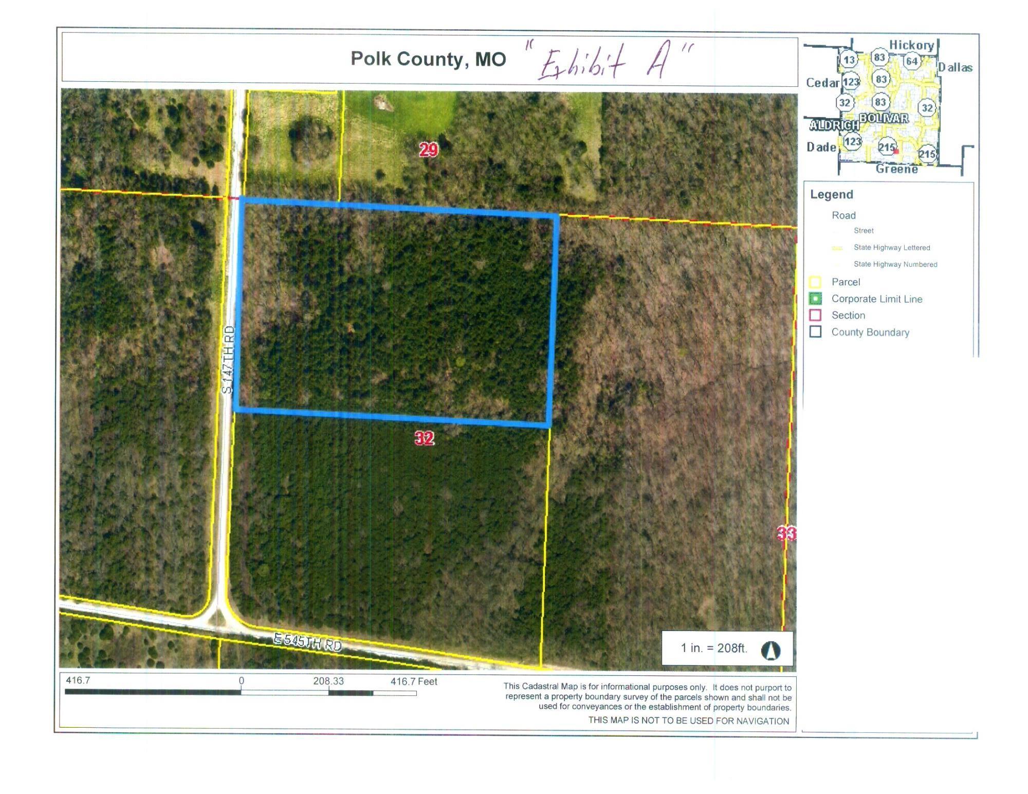 0 South 147th Road Morrisville, MO 65710 - Photo 1 of 1 147 aerial20201106124125_001
