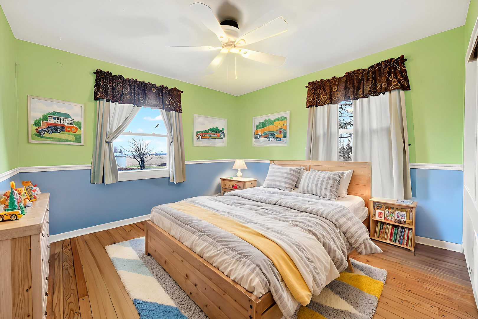 21230 Virginia Road DeKalb, IL 60115 - Photo 24 of 54 a bedroom with a bed and a painting on the wall