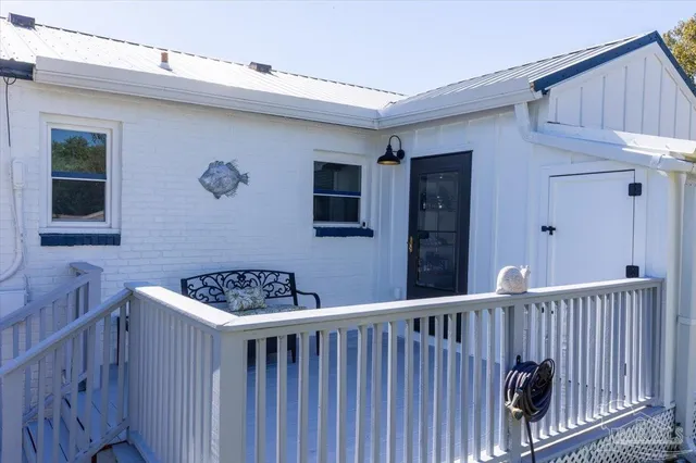 a view of a house with a deck