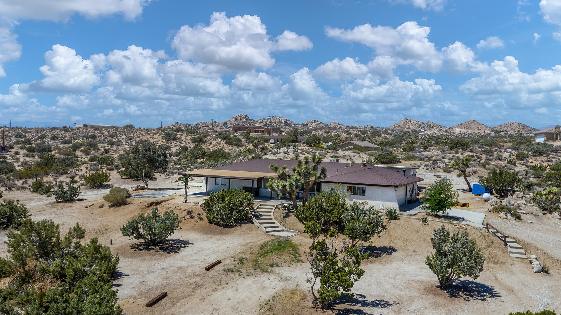 56949 Spencer Road Yucca Valley, CA 92284 - Photo 27 of 31 Front aerial view