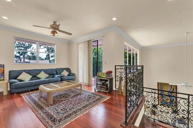 a view of balcony with deck