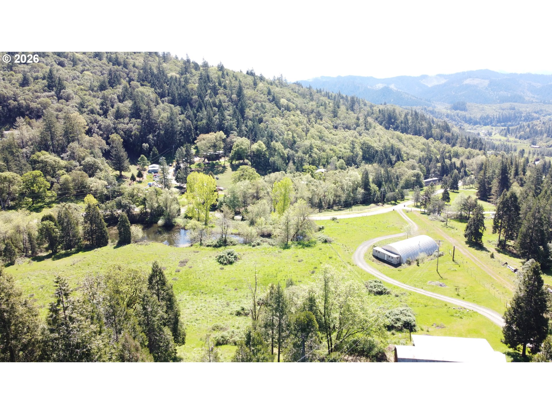 1604 Spring Brook Road Myrtle Creek, OR 97457 - Photo 43 of 43 Drone View/UAV
