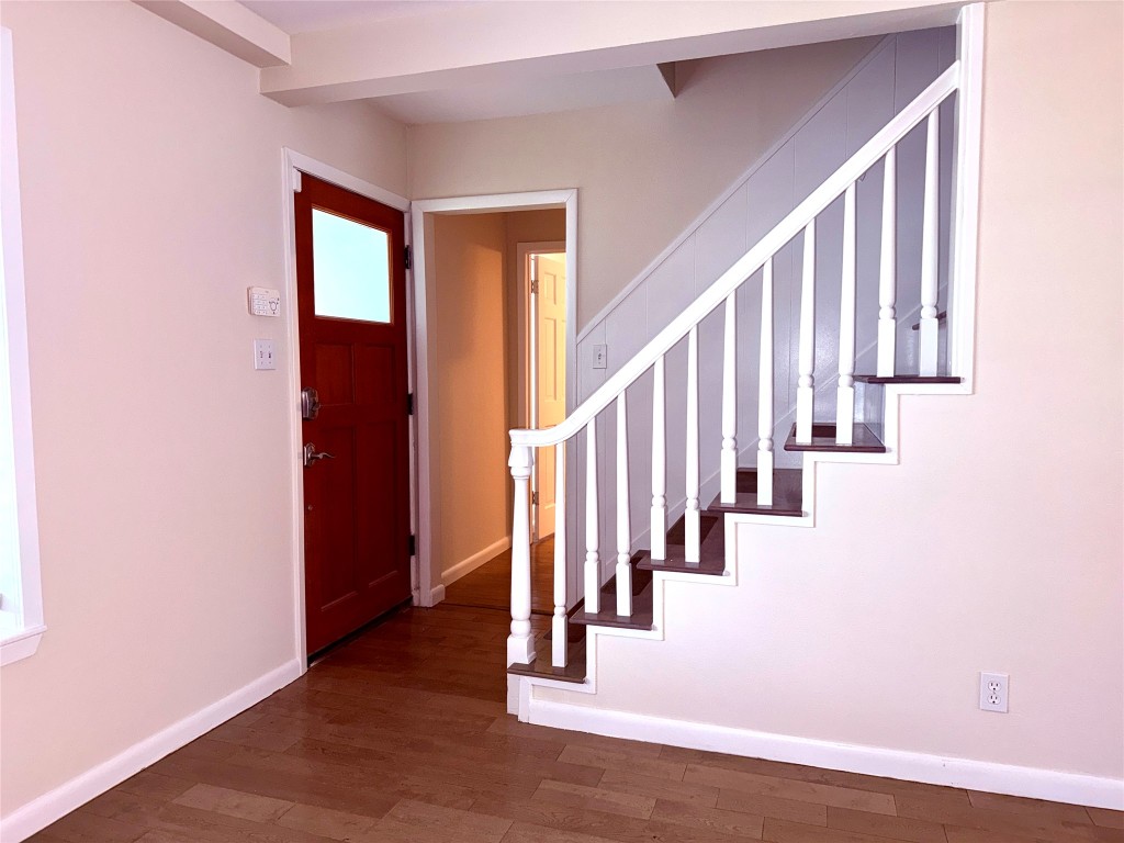 5413 Coventry Lane Austin, TX 78723 - Photo 3 of 25 a view of an entryway with wooden floor