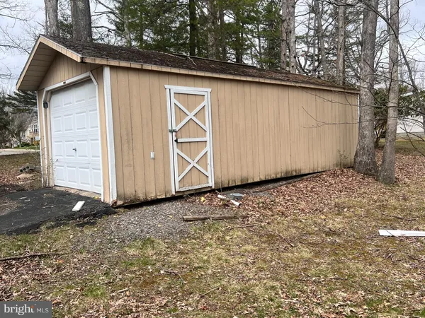 a view of backyard with a trees