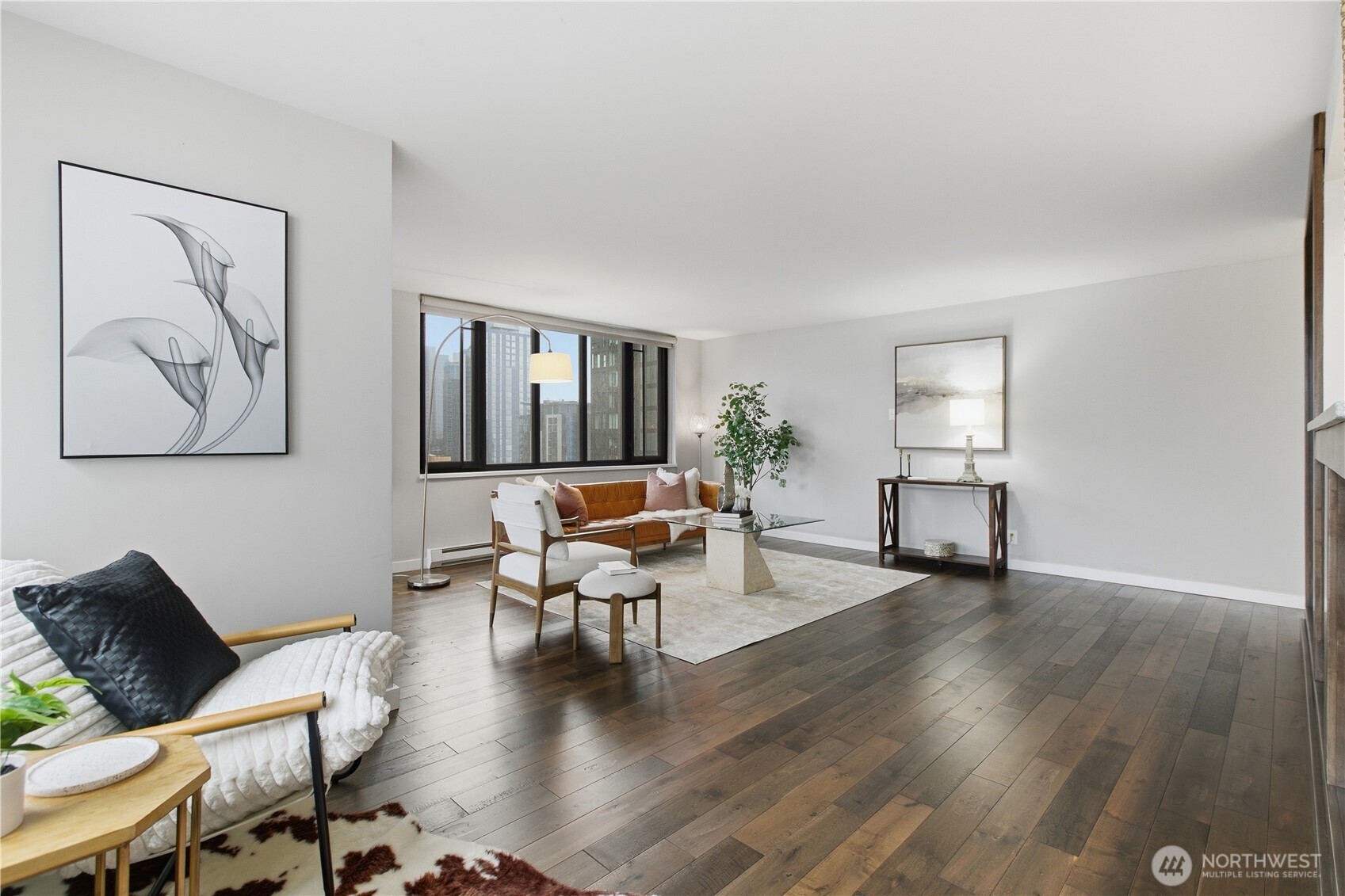 2100 3rd Avenue, Unit 2606 Seattle, WA 98121 - Photo 6 of 37 a living room with furniture and a window