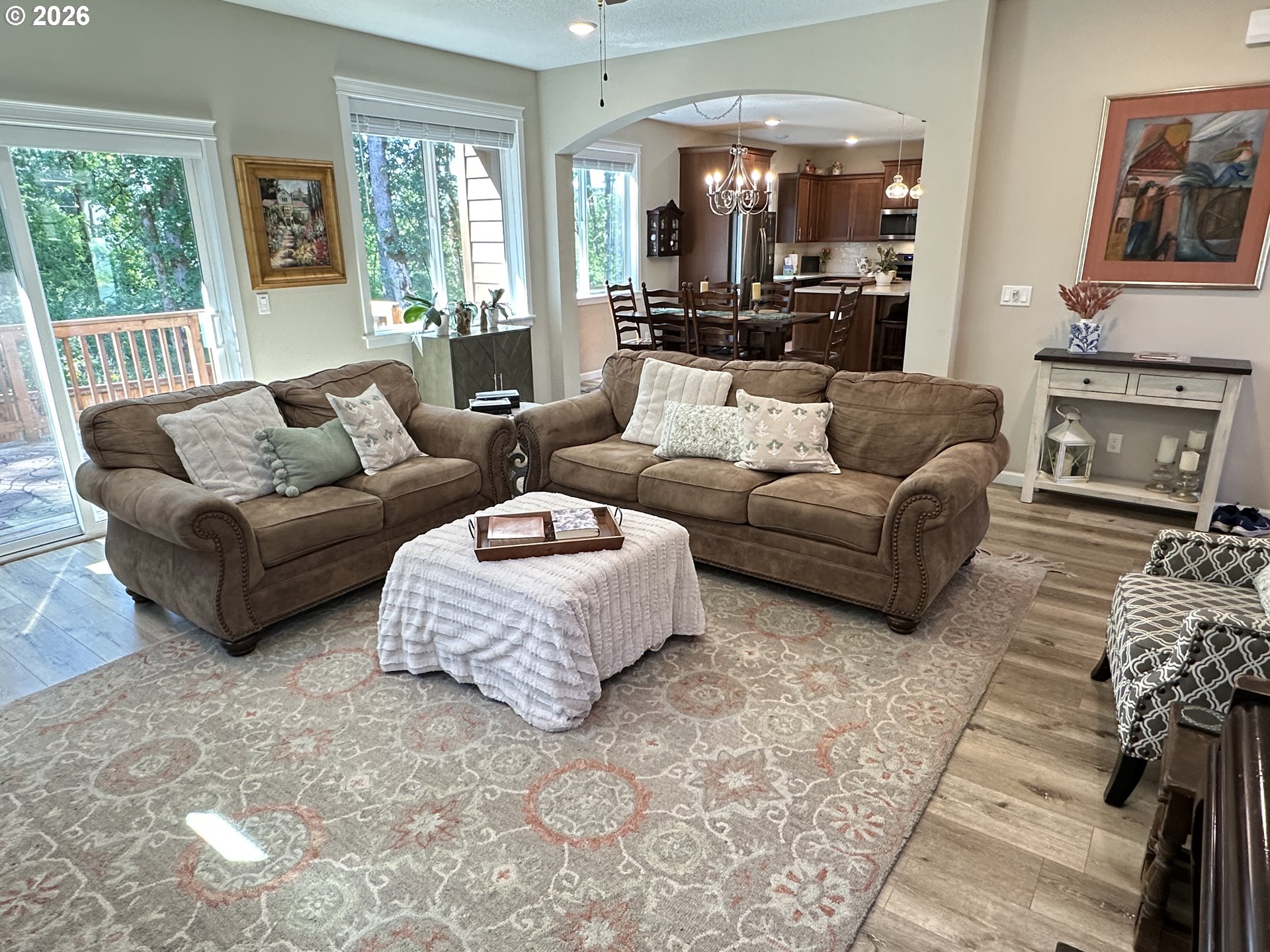 59290 Forest Trail Circle St. Helens, OR 97051 - Photo 3 of 33 a living room with furniture and a fireplace