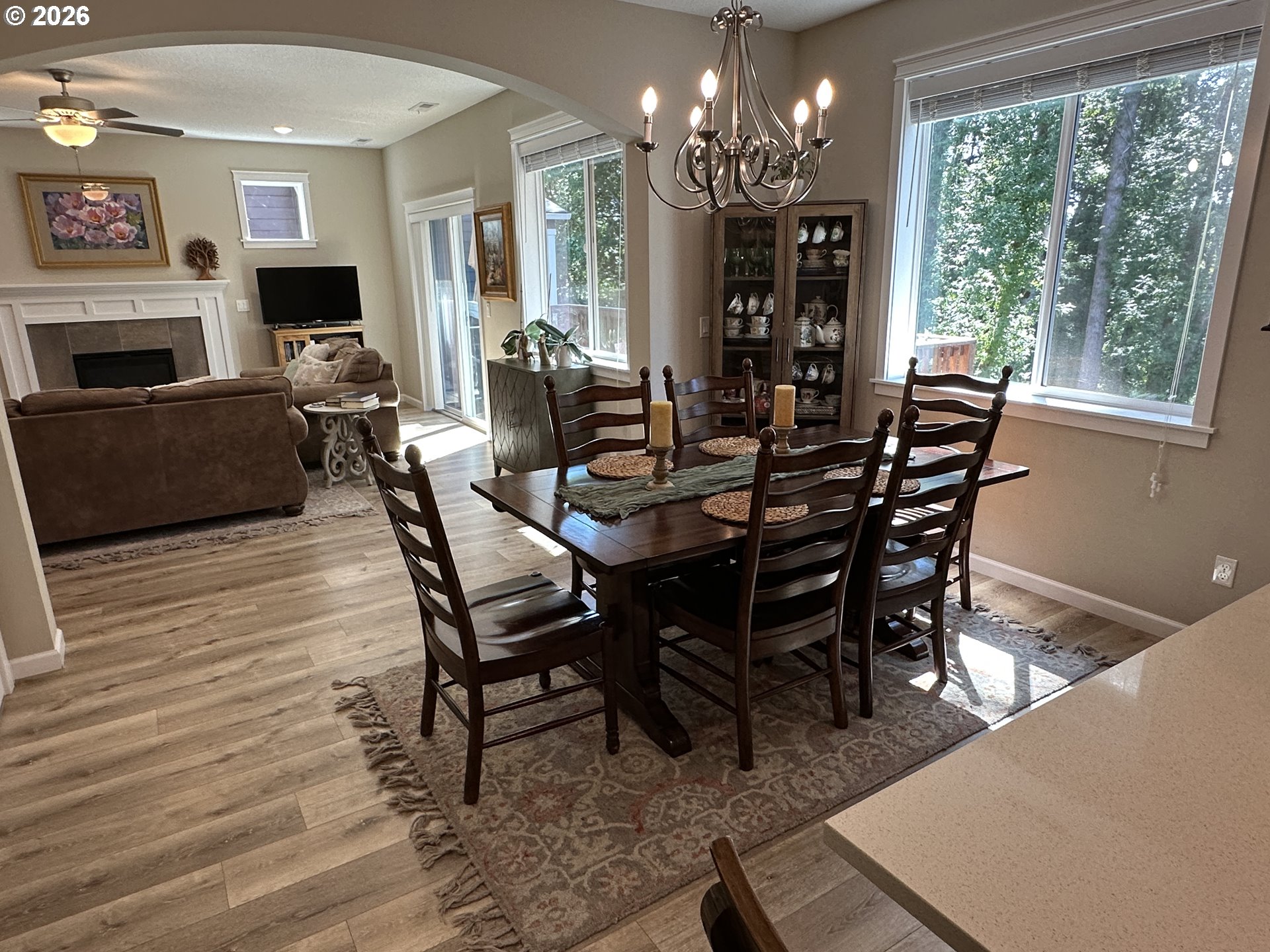 59290 Forest Trail Circle St. Helens, OR 97051 - Photo 7 of 33 a view of a dining room with furniture window and outside view