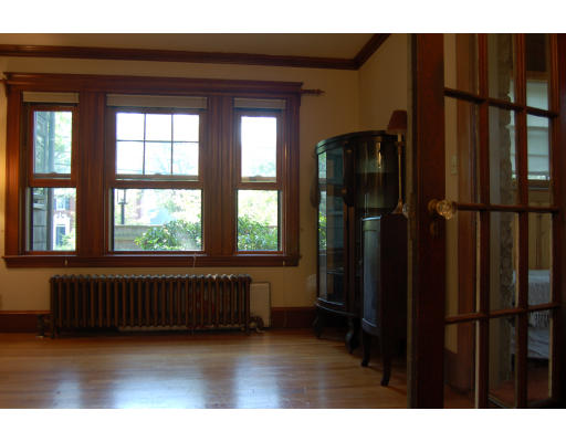 350 Langley Road Newton, MA 02459 - Photo 3 of 14 a view of an entryway with a floor to ceiling window