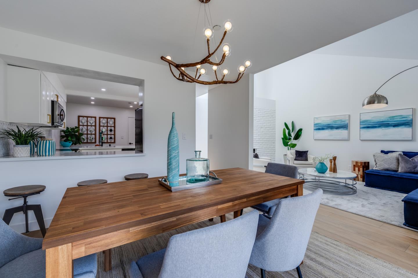 645 Sharp Park Road Pacifica, CA 94044 - Photo 10 of 34 a view of a dining room with furniture and wooden floor