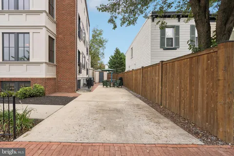 a backyard of a house
