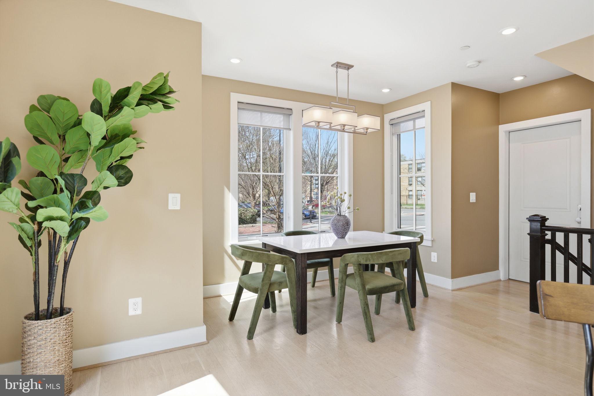 1301 Potomac Avenue Southeast, Unit 2 Washington, DC 20003 - Photo 8 of 30 a view of a dining room with furniture and a potted plant