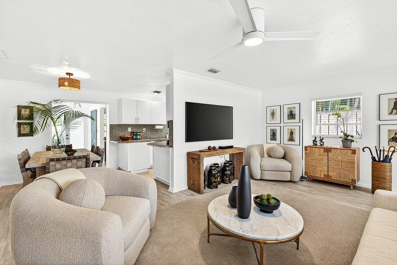 3511 Washington Road West Palm Beach, FL 33405 - Photo 7 of 47 Living Room to Dining Rm