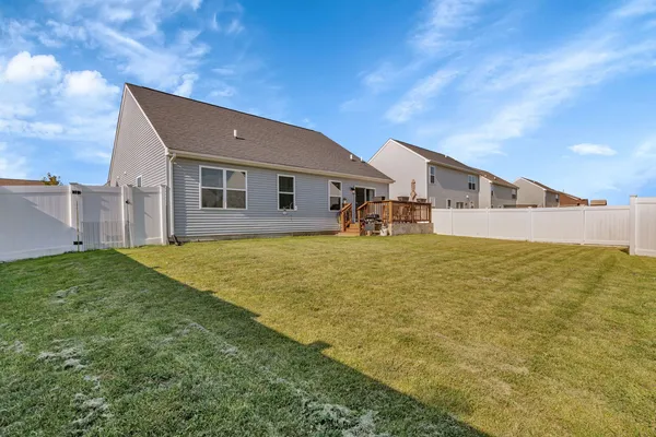 a house view with a garden space