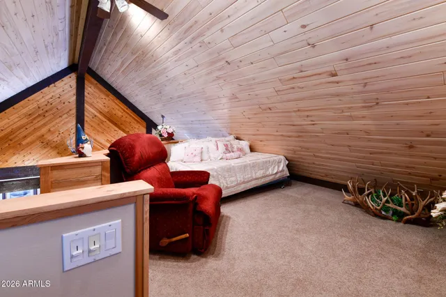 a view of a room with furniture