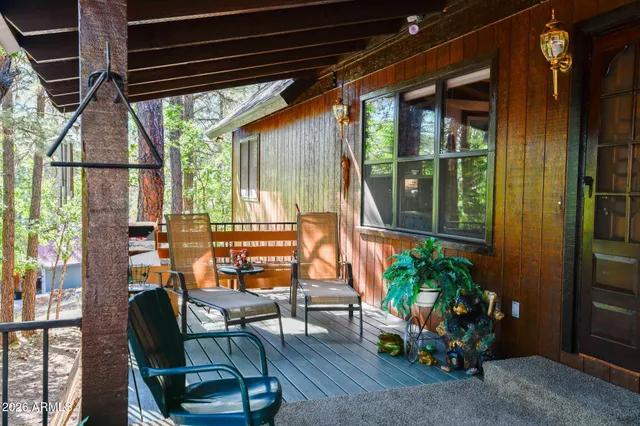 a outdoor living space with furniture