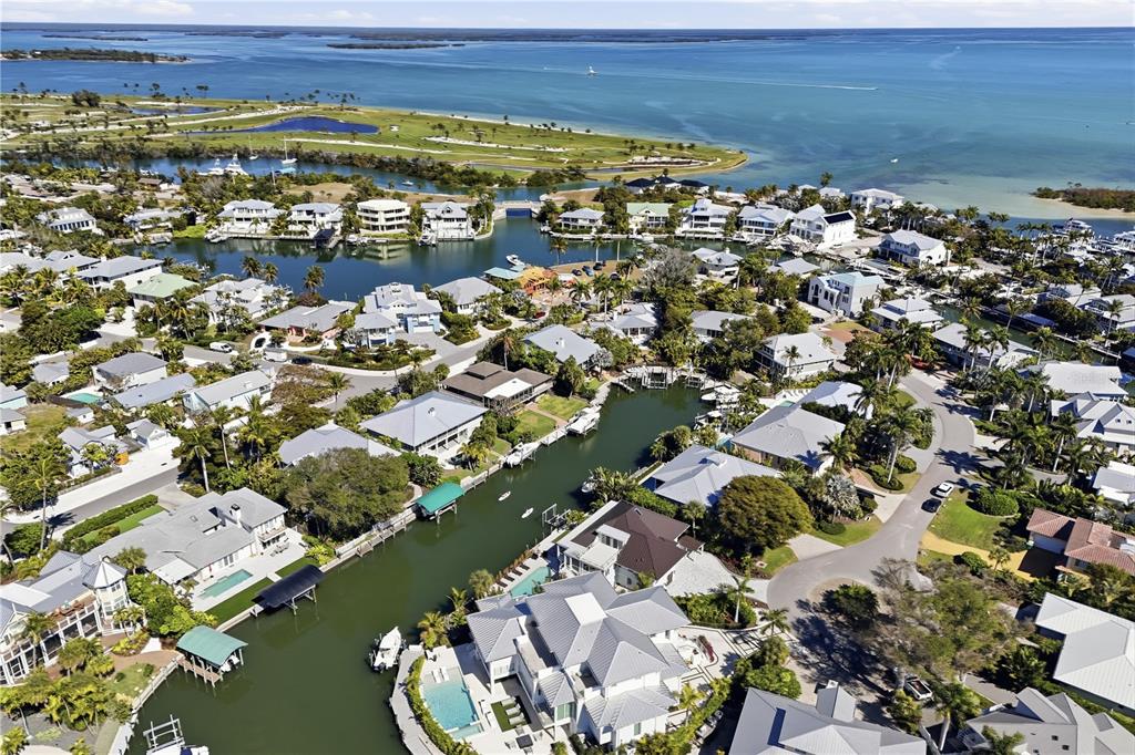 204 Waterway Avenue Boca Grande, FL 33921 - Photo 35 of 49 an aerial view of a house with a lake view
