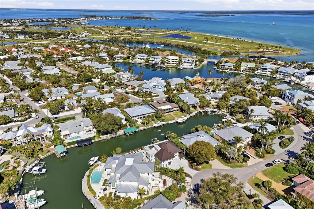 204 Waterway Avenue Boca Grande, FL 33921 - Photo 36 of 49 an aerial view of residential houses with outdoor space