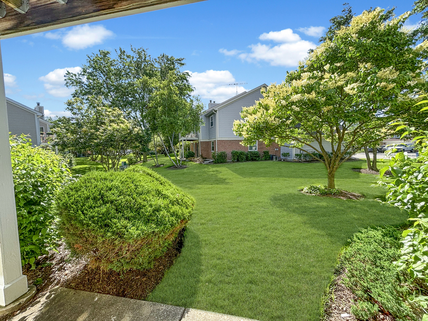 71 Larch Court, Unit B Schaumburg, IL 60193 - Photo 14 of 14 a view of a big yard with plants and large trees