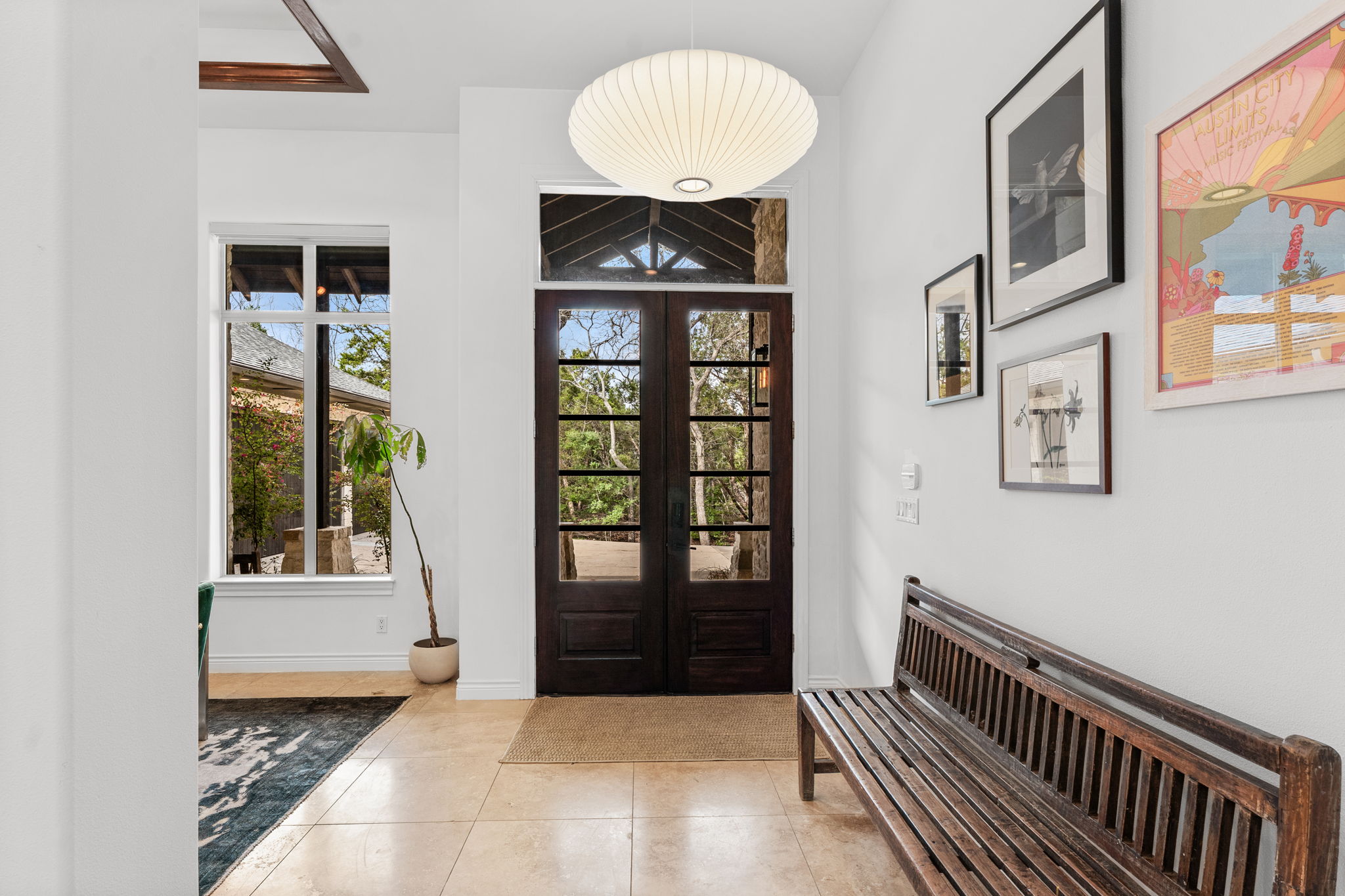a view of an entryway with staircase