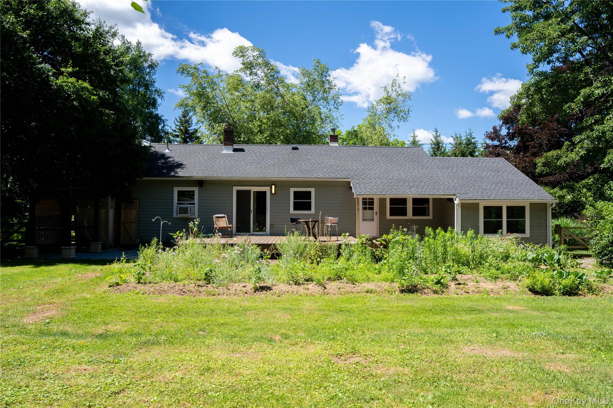 46 Schoonmaker Lane Stone Ridge, NY 12484 - Photo 21 of 28 Densely planted garden bed and a sunlit grass lawn