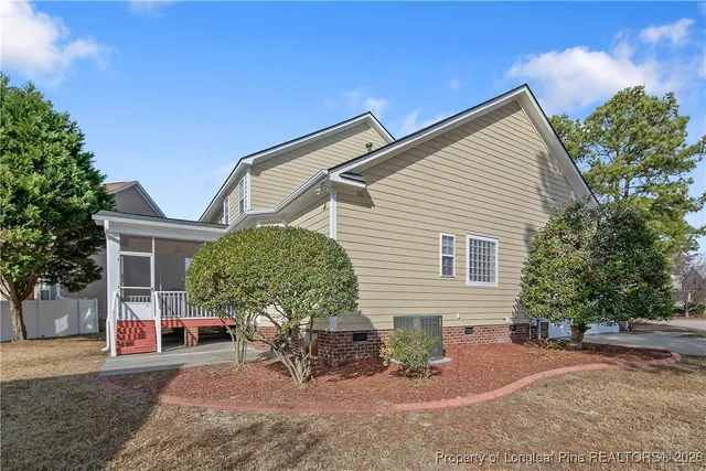 a view of a house with a patio