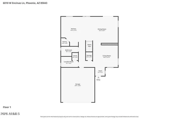 $2,125 | 6010 West Encinas Lane, Phoenix, AZ 85043