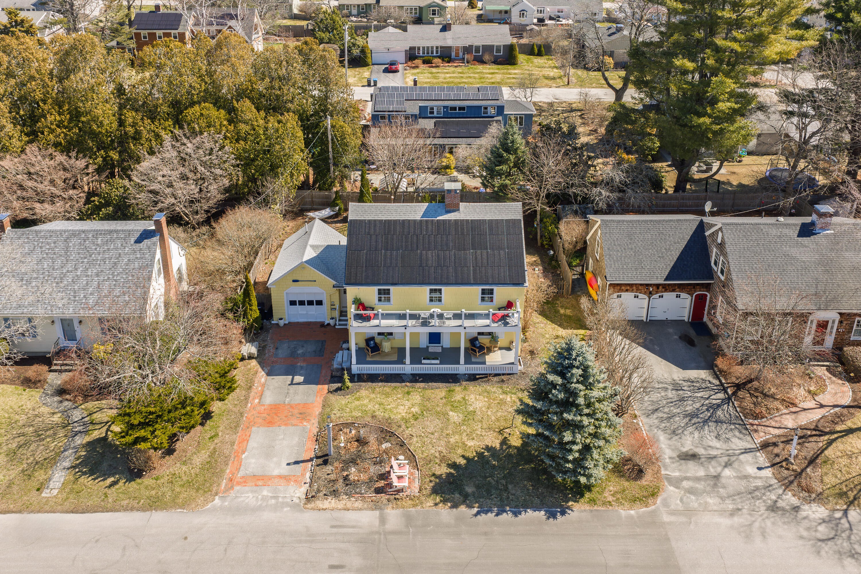 12 Reg Roc Road Falmouth, ME 04105 - Photo 55 of 75 Aerial view of front of home