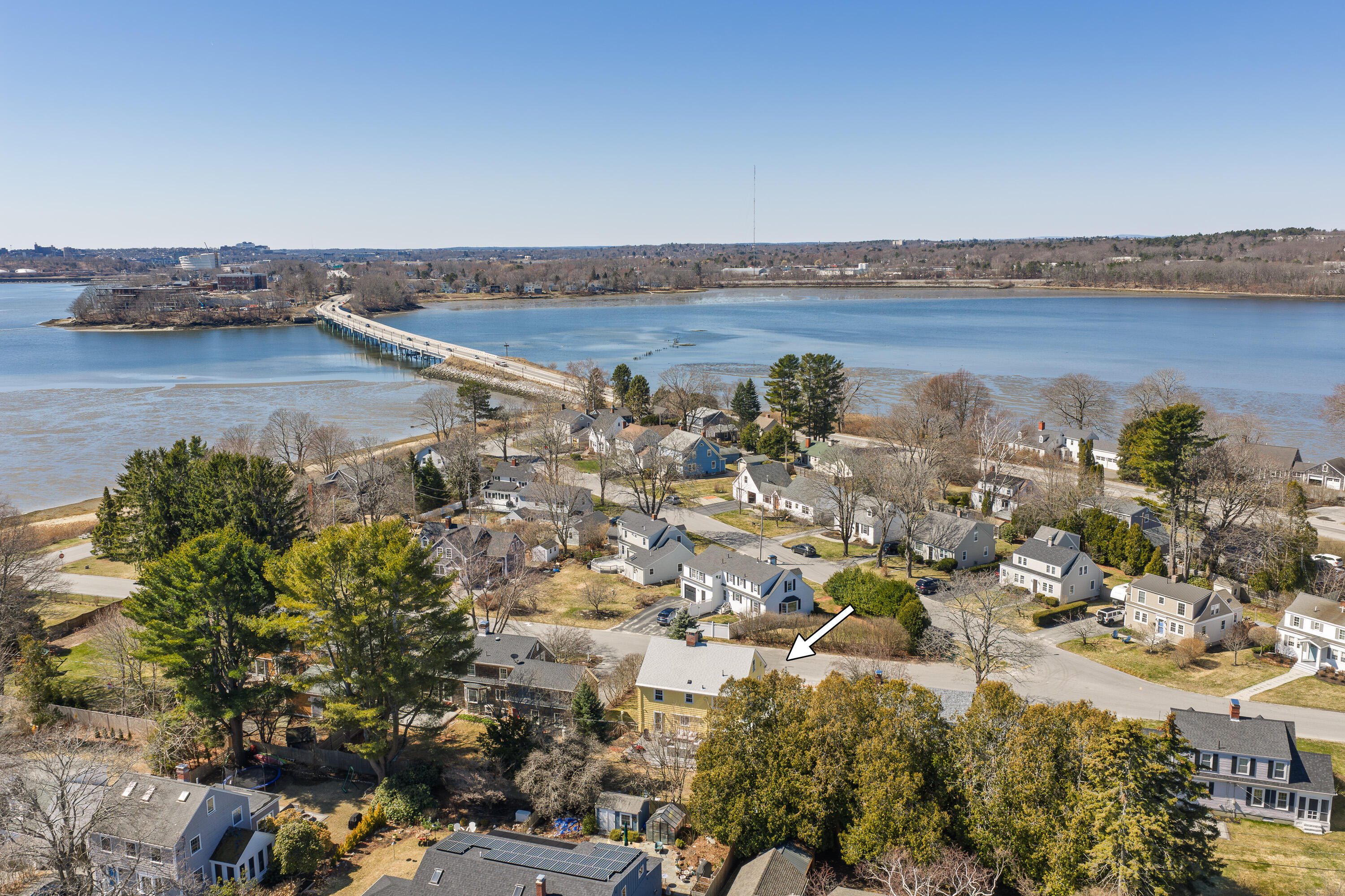 12 Reg Roc Road Falmouth, ME 04105 - Photo 71 of 75 Aerial view towards Portland
