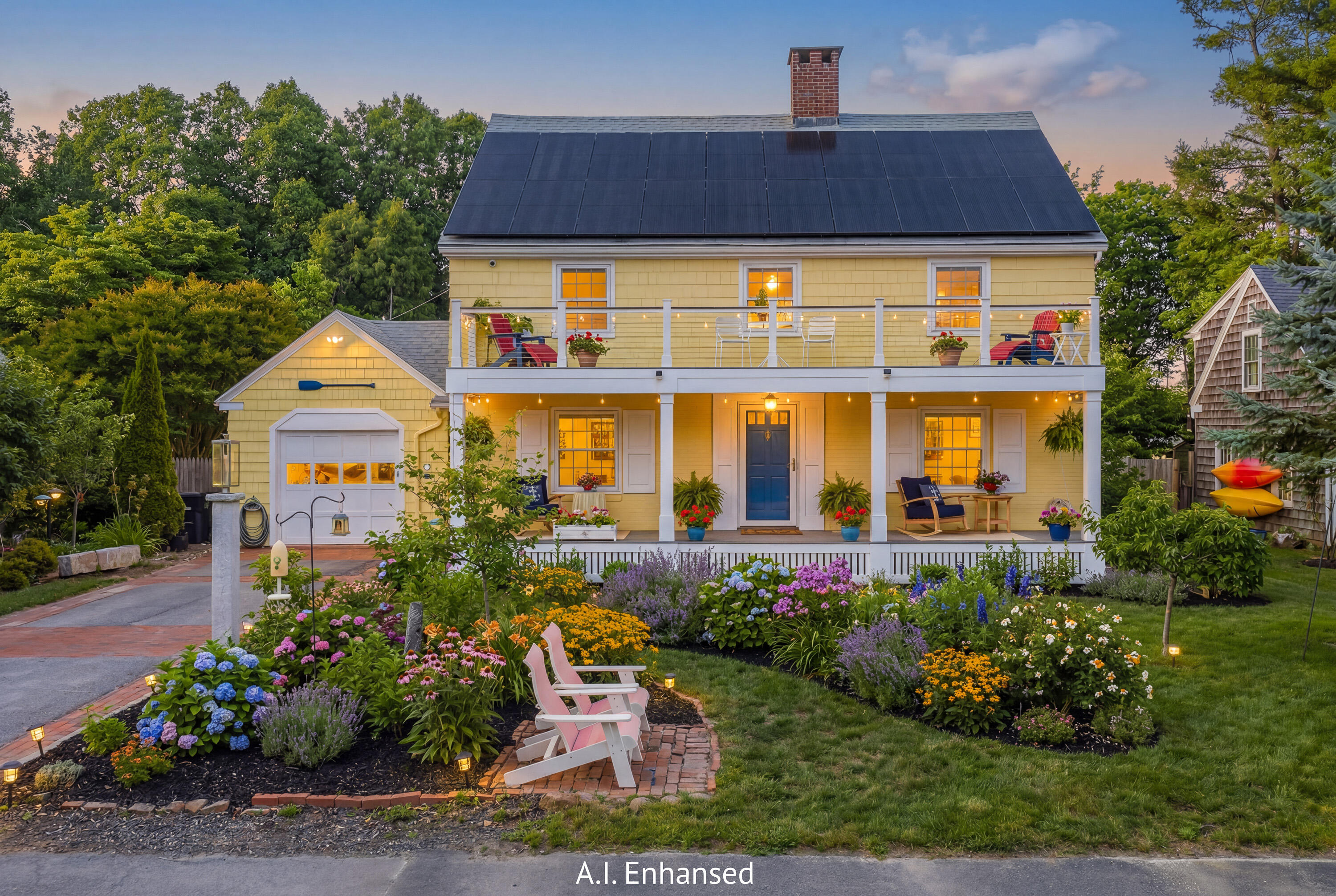 12 Reg Roc Road Falmouth, ME 04105 - Photo 75 of 75 A.I. enhansed at night