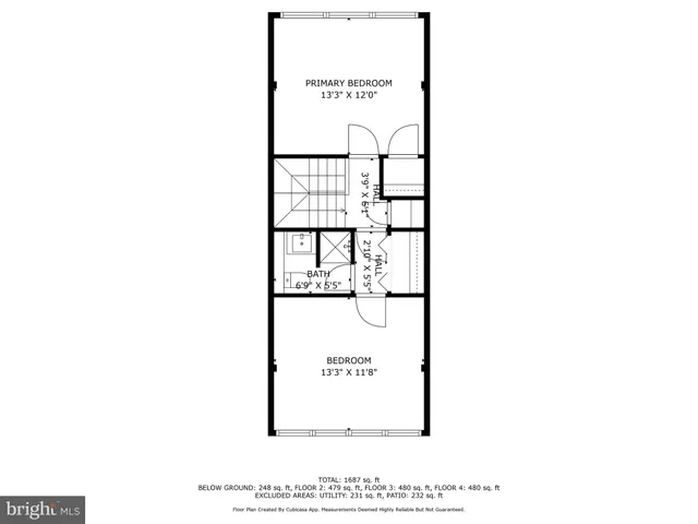 a picture of a bench in front of a door