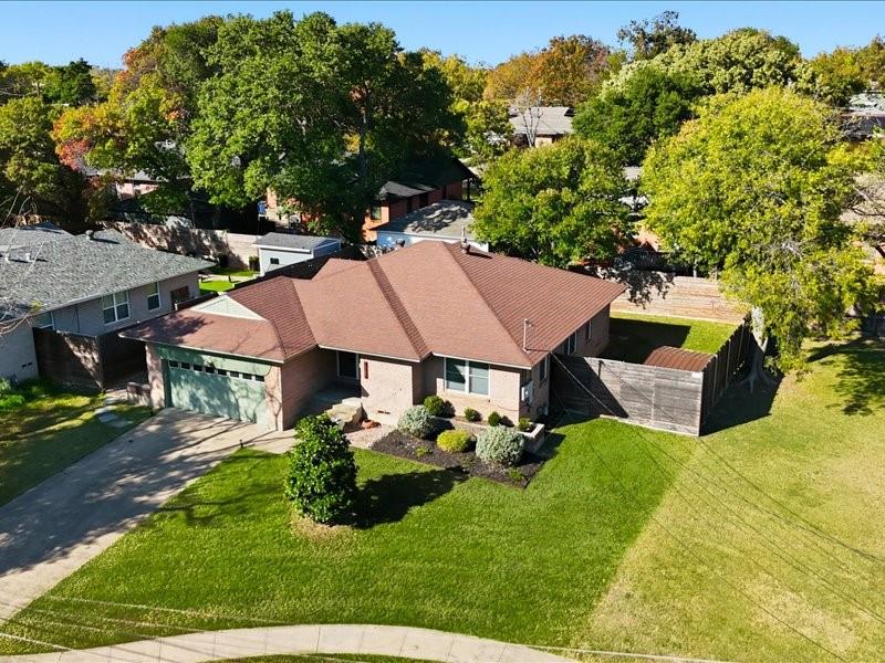 2330 Peavy Place Dallas, TX 75228 - Photo 3 of 39 a aerial view of a house with garden