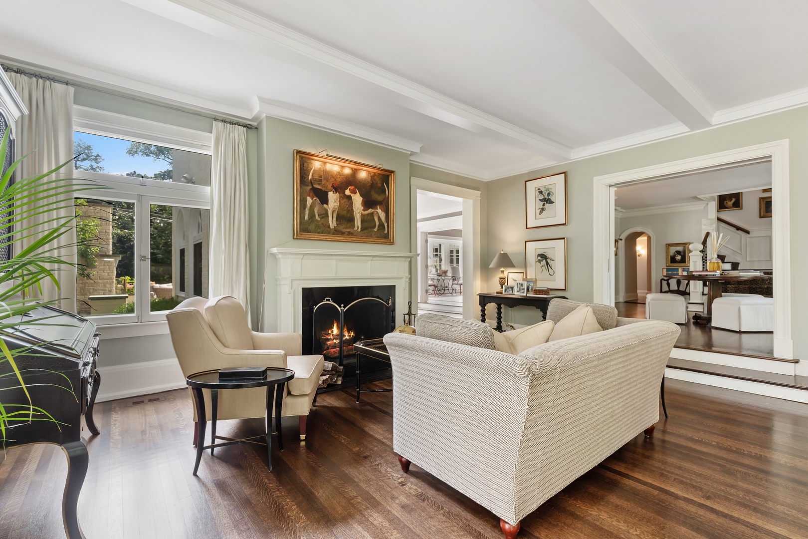 Undisclosed Address Lake Forest, IL 60045 - Photo 20 of 75 a living room with furniture and a fireplace