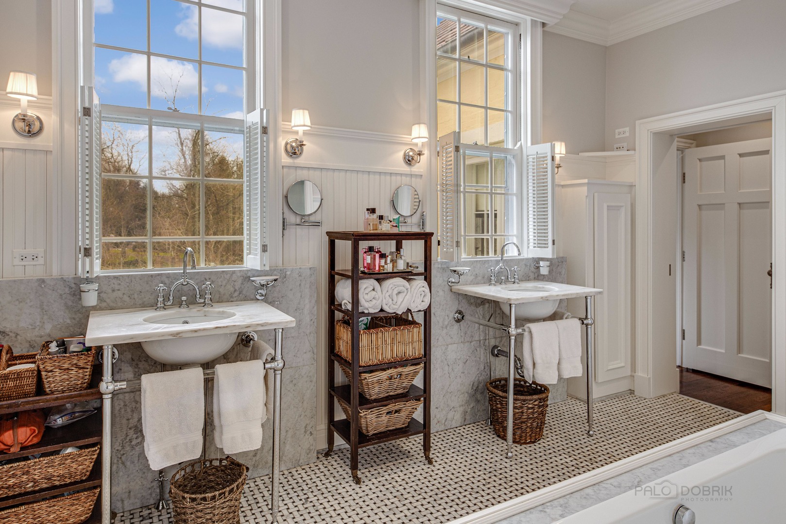 Undisclosed Address Lake Forest, IL 60045 - Photo 40 of 75 a bathroom with a sink and a mirror