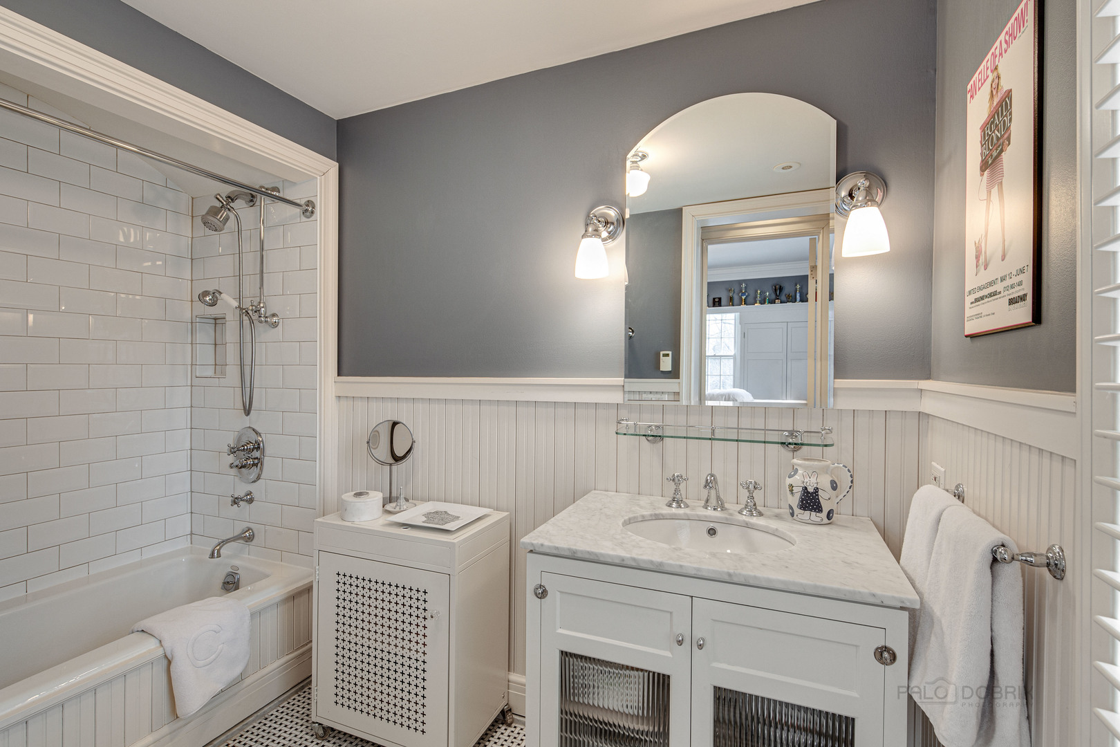 Undisclosed Address Lake Forest, IL 60045 - Photo 44 of 75 a bathroom with a sink a toilet and shower