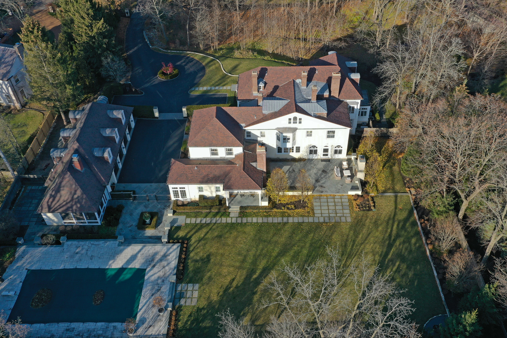Undisclosed Address Lake Forest, IL 60045 - Photo 7 of 75 an aerial view of residential houses with outdoor space