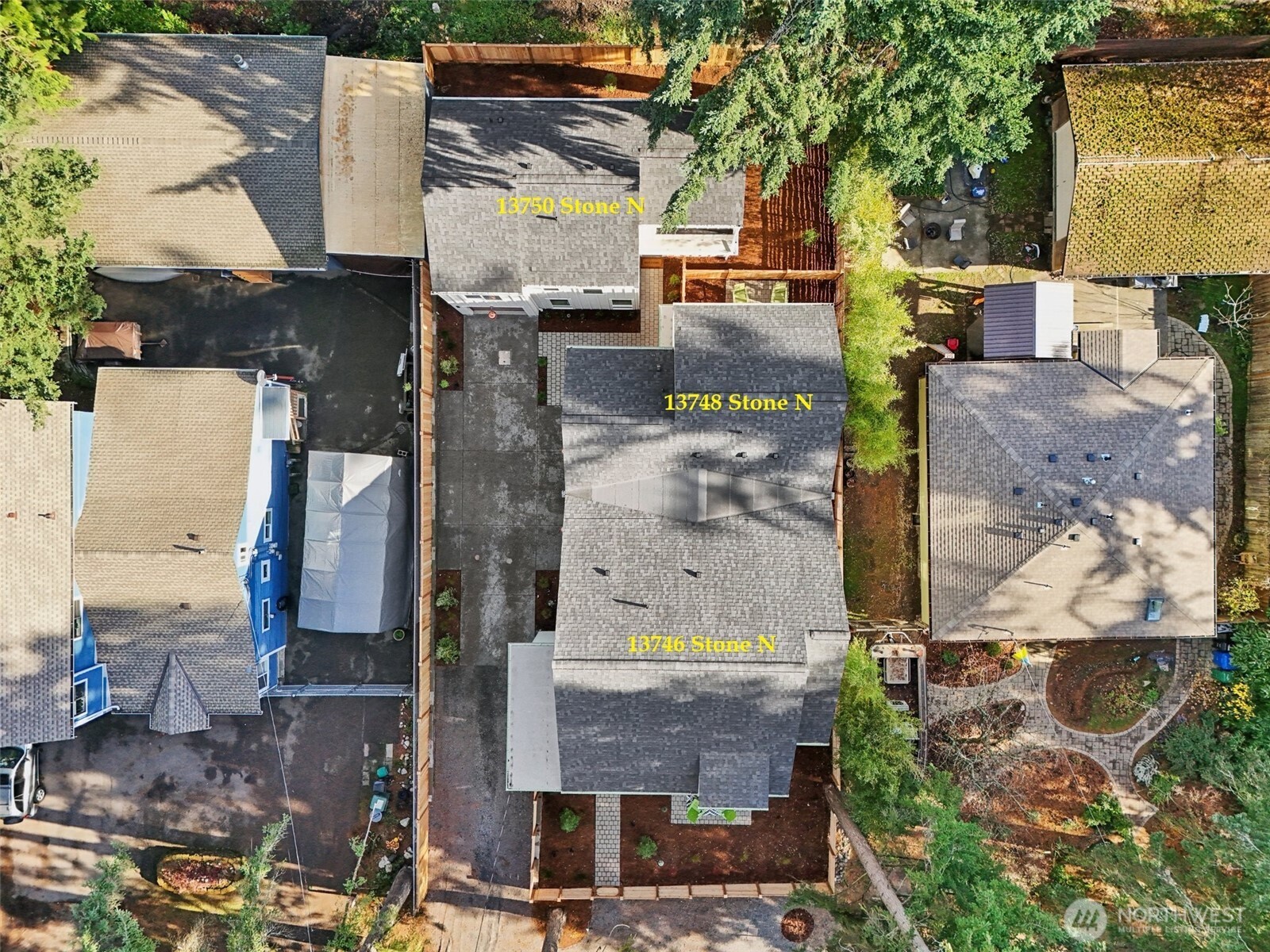 13748 Stone Avenue North Seattle, WA 98133 - Photo 21 of 22 an aerial view of residential houses with outdoor space