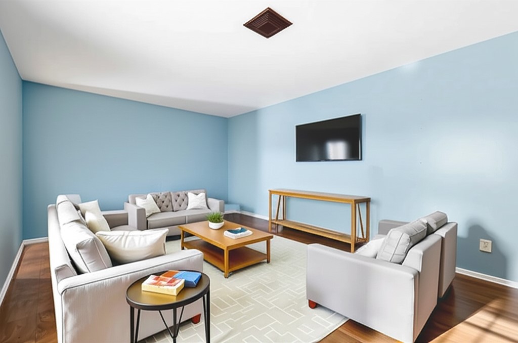 6515 Ashton Street Houston, TX 77091 - Photo 5 of 32 a living room with furniture and a flat screen tv